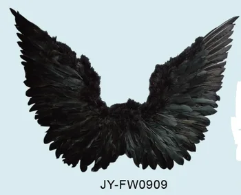Download Wholesale Flying Black Feather Angel Wings For Halloween ...