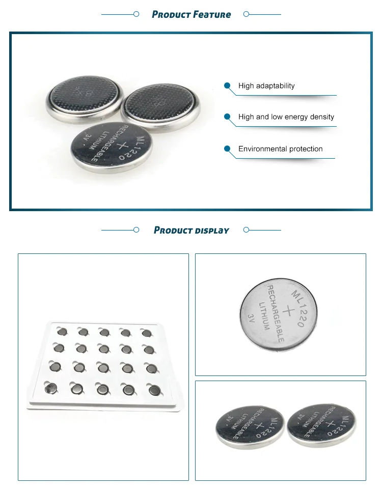 3v Lithium Button Cell Rechargeable Battery Ml1220 Buy Ml1220,Lithium
