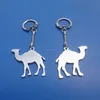 UAE silver keyrings,camel shaped metal keychain