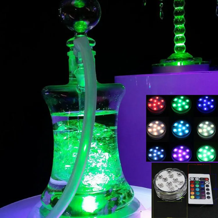 Colorful Remote Control Shisha Hookah Led Light Base For Events Party
