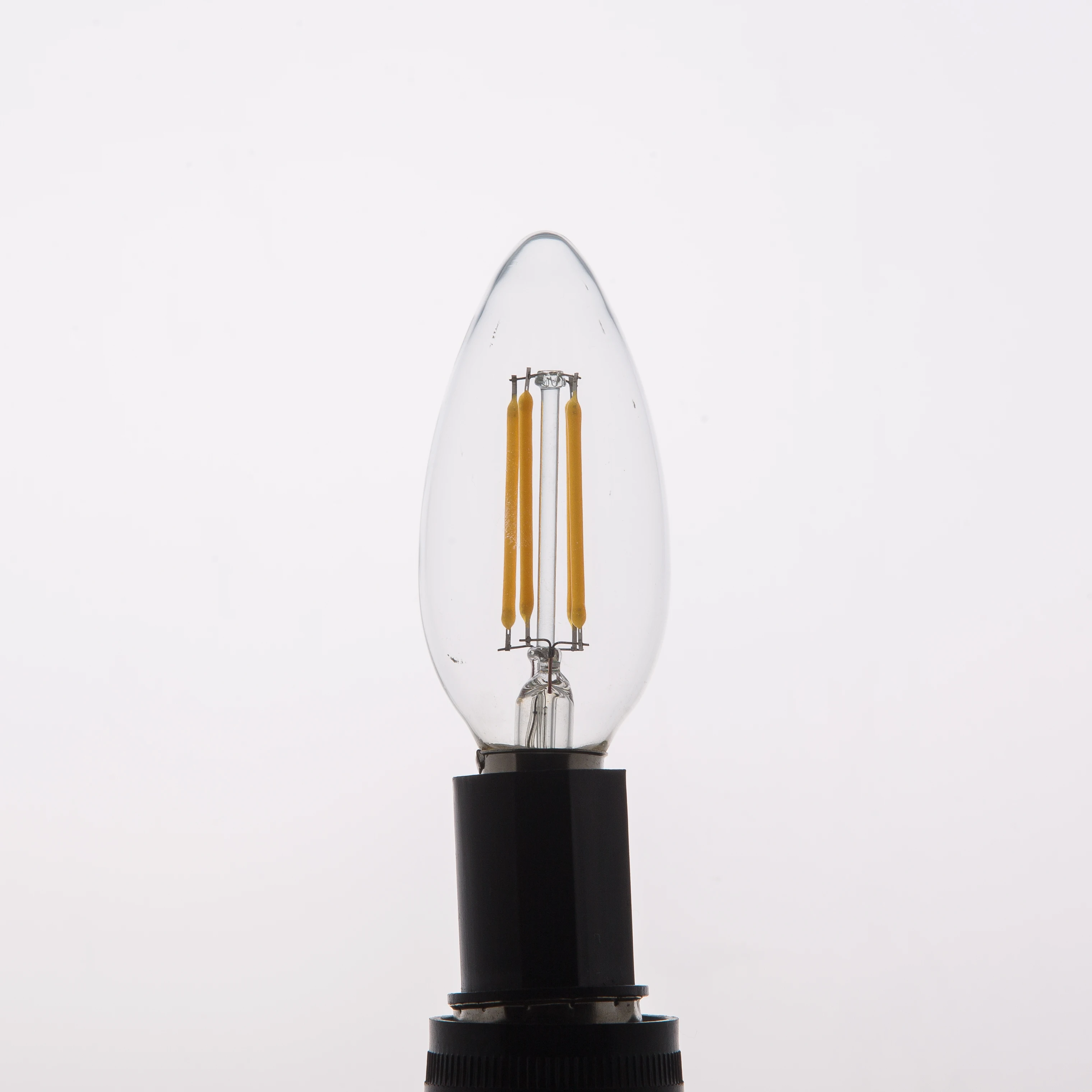 Vintage filament LED bulb Dimmable filament LED bulb C35 Warm White Ultra Bright Led Candle Light 4W Glass Housing Bulb