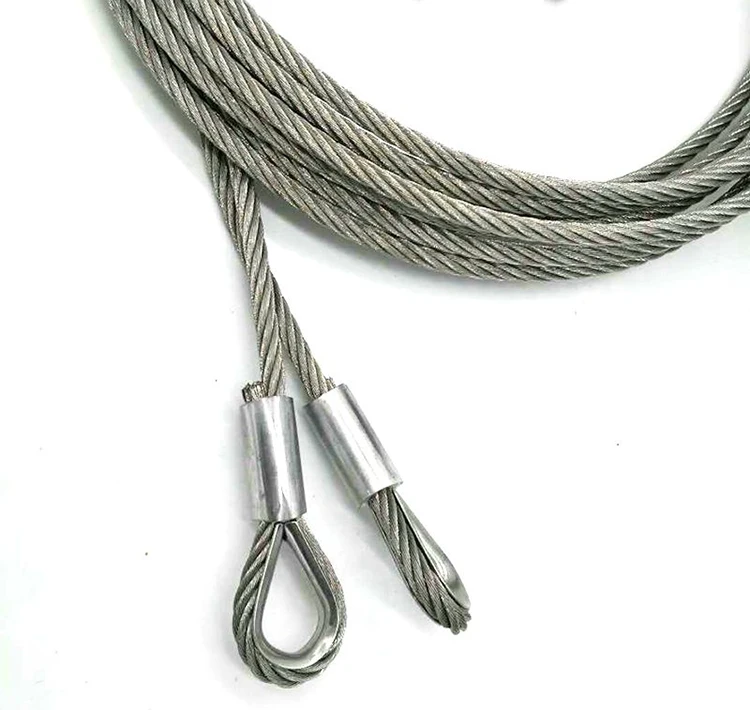 High quality stainless steel wire rope slings endless customized eye