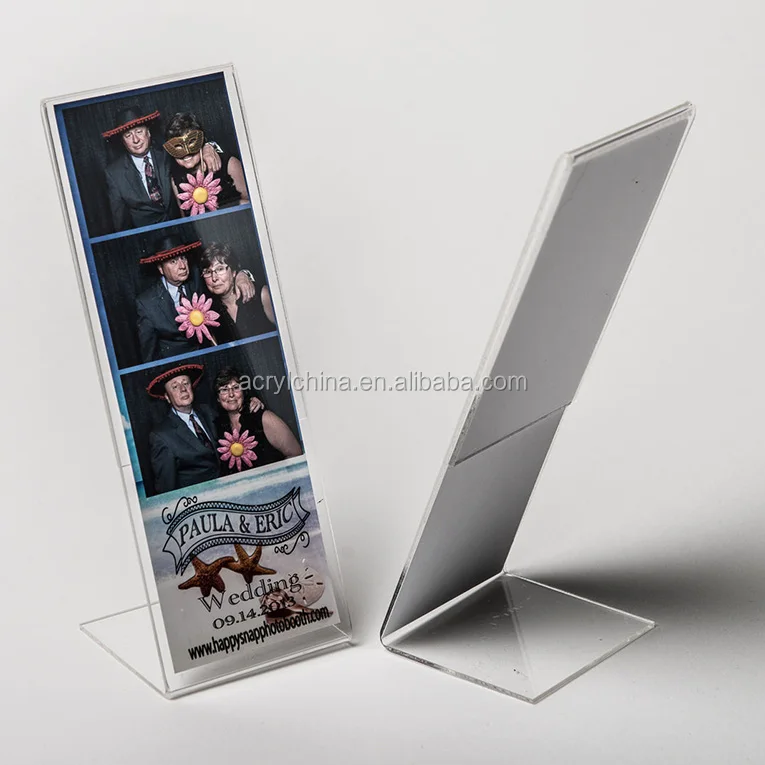 Custom Made Desktop Clear Acrylic 2 X 6 Photo Booth Strip Frames Buy