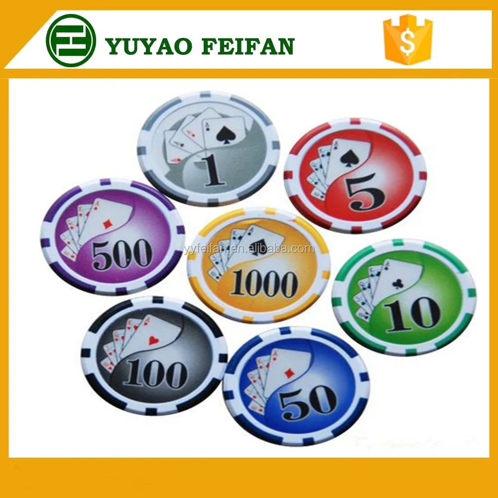 11.5g Custom Sticker Poker Chips 30mm Thickness Buy 3mm Thickness