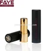 Profession custom bright black round pressed lipstick tube cosmetics packaging With Bounce Button