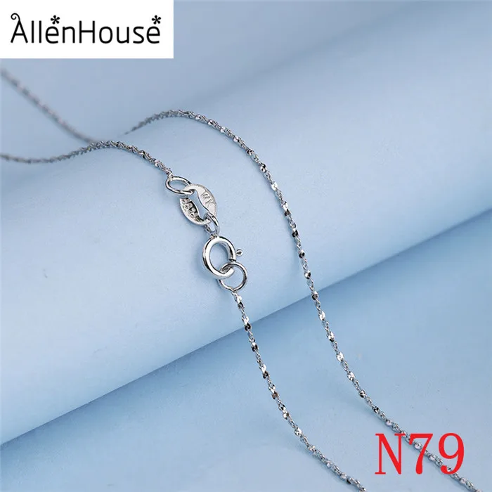 Many Fashion Silver Solid Silver Jewelry Finding Chains Women Necklace 