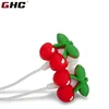 Custom shape strawberry earphones carton earbuds with 3.5mm jack handsfree for free samples offered sedex 4p audit factory