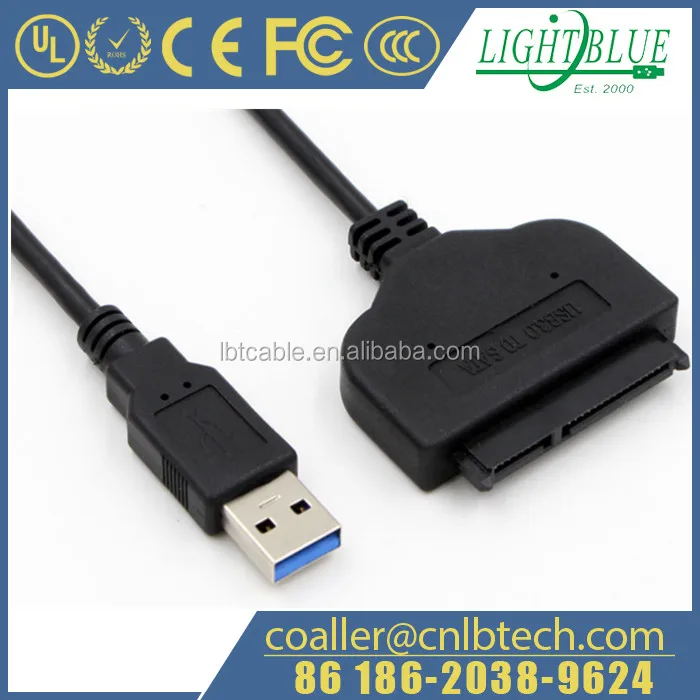 1pc USB 3.0 Adapter Cable UASP 2.5/" SATA Hard//Solid State Drive SSD HDD Transfer
