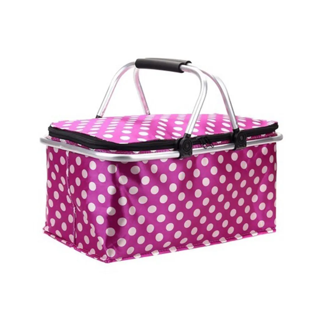 picnic cooler bag with plates