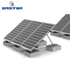 flat concrete roof mounting for pv solar panels module system