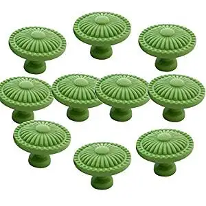 Bathroom,Cupboard Bin CSKB Blue 10PCS Retro Simple Style Round Ceramic Door Knob Handle Pull Knobs Door Cupboard Locker for Drawer,Cabinet,Chest Etc with Screws Dresser