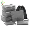7 Set luggage organizer, 3 travel packing cubes 3 organizer travel bags 1 drawstring backpack