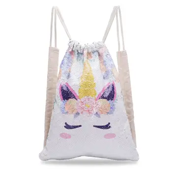 flip sequin unicorn backpack