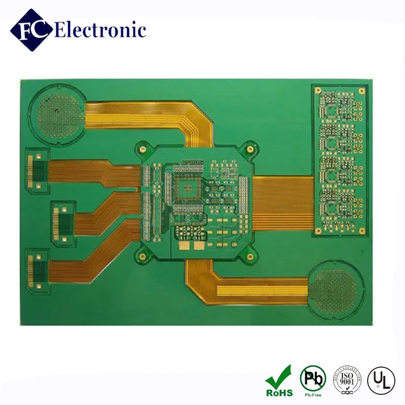 Shenzhen high quality PI rigid flex pcb circuit board for pc board manufacturer