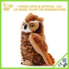 New design big eyes owl toy lifelike owl toy stuffed plush forest animal