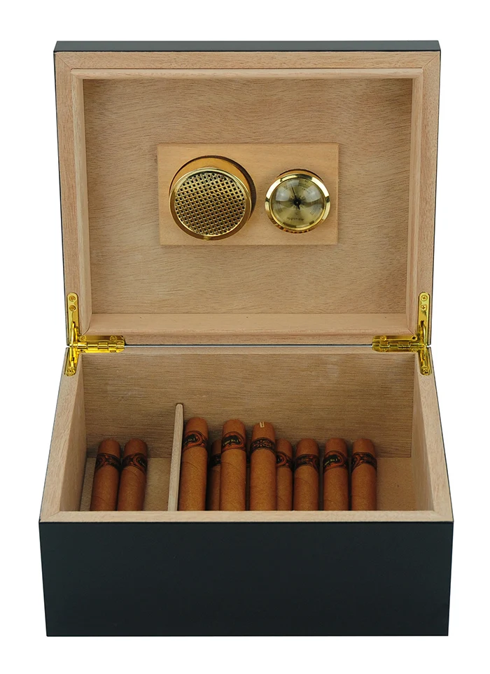 Sonny 25 Ct Cohiba Humidor Wooden Cigar Box With 1 Humidifier And 1