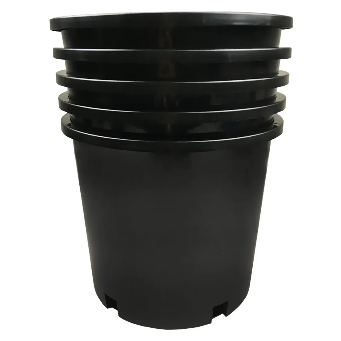 15 Gallon Plastic Pots Find Deals On Get Quotations Calipots 5 Pack Gallon Premium Black Plastic Nursery Plant Container Garden Planter Pots