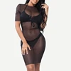 See Through Mesh Transparent Lace Sex Dress Night Sexy Dresses For Women