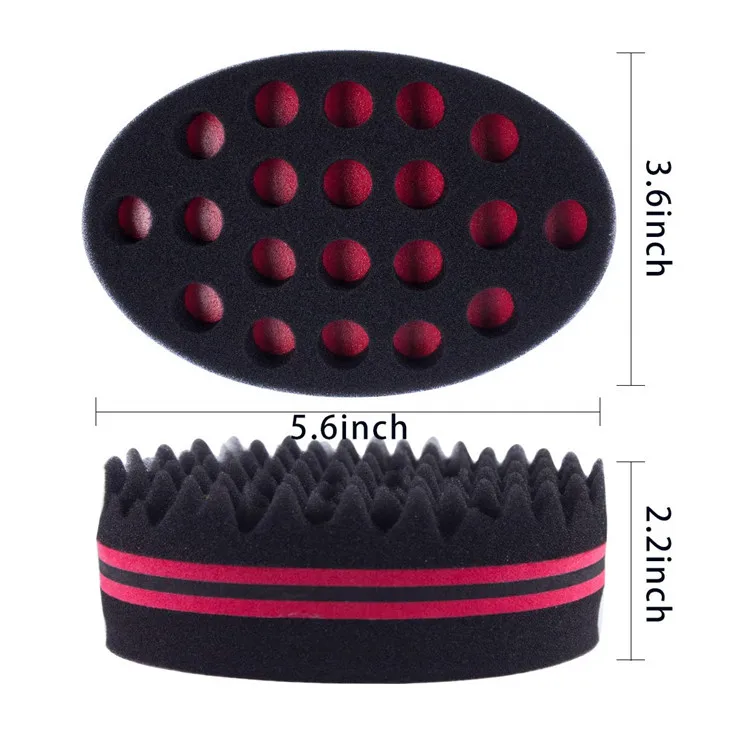 Magic Double Sides Twists Hair Sponge Curling Multi Hole Curly For
