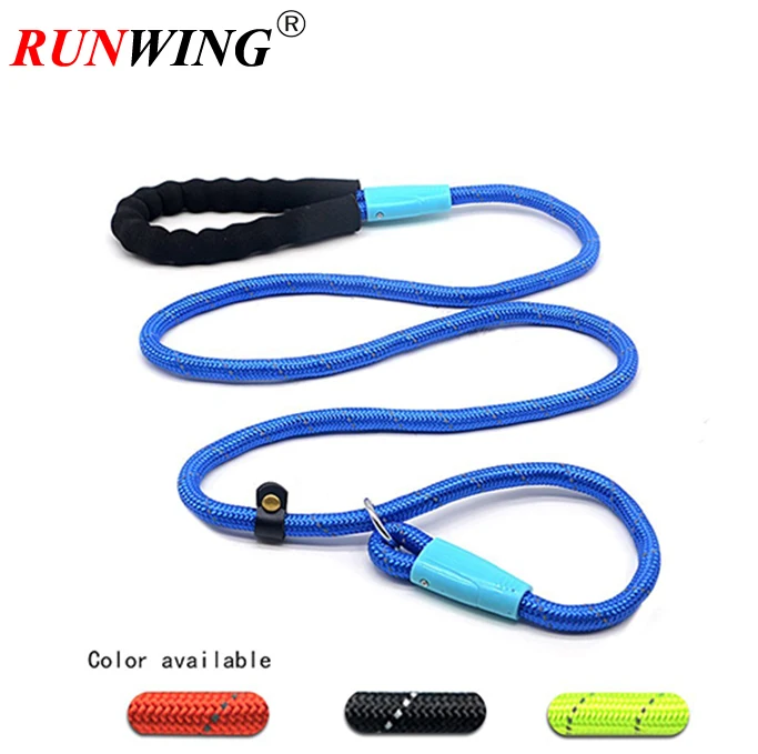 Dog Leash Pet Rope Leash Thick Durable Nylon Rope Soft Handle And