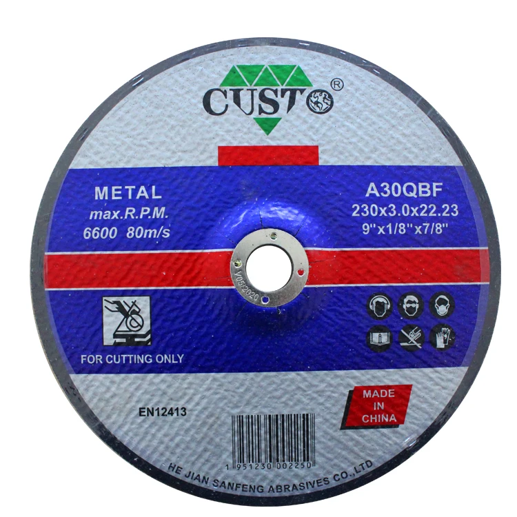 80m/s High Quality Abrasive Tool 9" Chop Saw 230 Mm Cutting Disc For Metal Buy Abrasive Tool