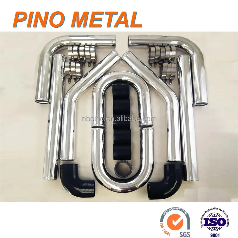 2.0mm Thick Tube 18/" Length Mandrel Bent Polished 3/" J-Bend Aluminum Pipe