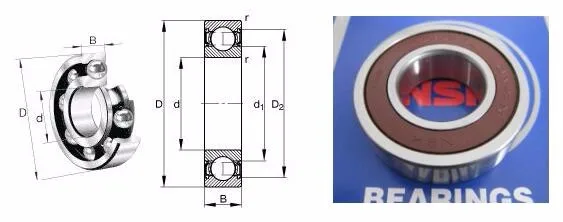 Good Quality Import Brand Ball Bearings 6201LU Deep groove ball bearing