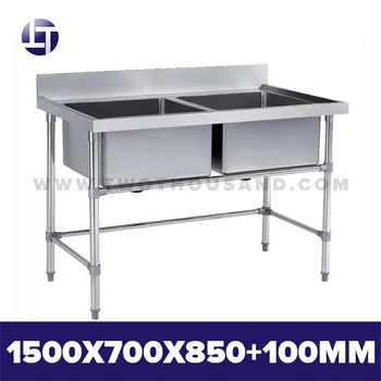 Tt Bc300b 2 L 1500mm 2 Bowls Stainless Steel Compartment Sink Buy Stainless Steel Sink Compartment Sink Stainless Steel Compartment Sink Product On