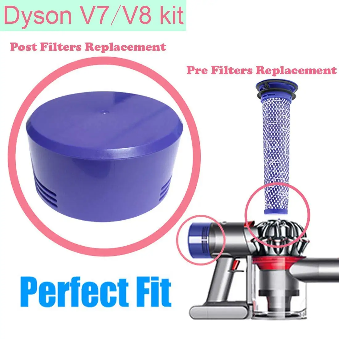 Replacement Prefilter (dy96566101) And Post Filter (dy96747801) Kit