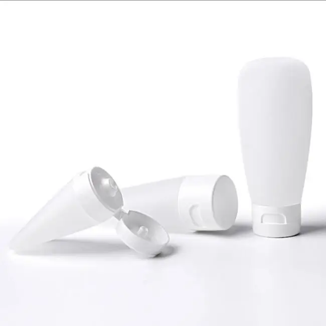 60ml 100ml Squeezable Soft Travel Tube Bottles With Flip Cap,30ml 1 Oz