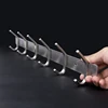 factory double tier stainless steel metal wall mount gym bathroom row of hooks coat rack