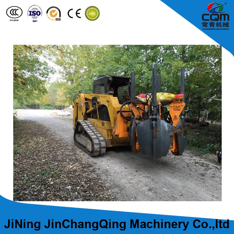 Skid Steer Utility Tractor Tree Spade Attachment For Sale With High