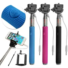 Extendable Folding Wired Selfie Stick Monopod For Samsung GalaxY s5 Perche Selfies Selfiepod for Iphone 5 Dropshipping 5 Colors