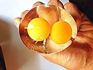 Pinovk Interesting Vent Water Polo Double Yellow Egg Squeezing Ball Stress Relief Toys Spoof Creative Props Transparent Eggs Shock Whimsy Trick Toys