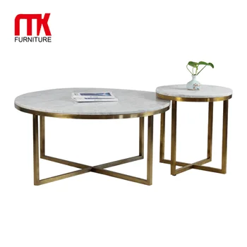 Modern Round Nesting Marble Metal Legs For Coffee Tables Modern Round Nesting Marble Metal Legs