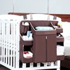 Nursery organizer and baby diaper caddy hanging diaper organization storage for baby essentials hang on crib, changing table