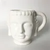 white ceramic coffee mugs personalized Buddha mug large coffee mug tea mug