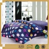 Deep color bed sheet polka dot with all sorts of color bed sheet set luxury bedroom set