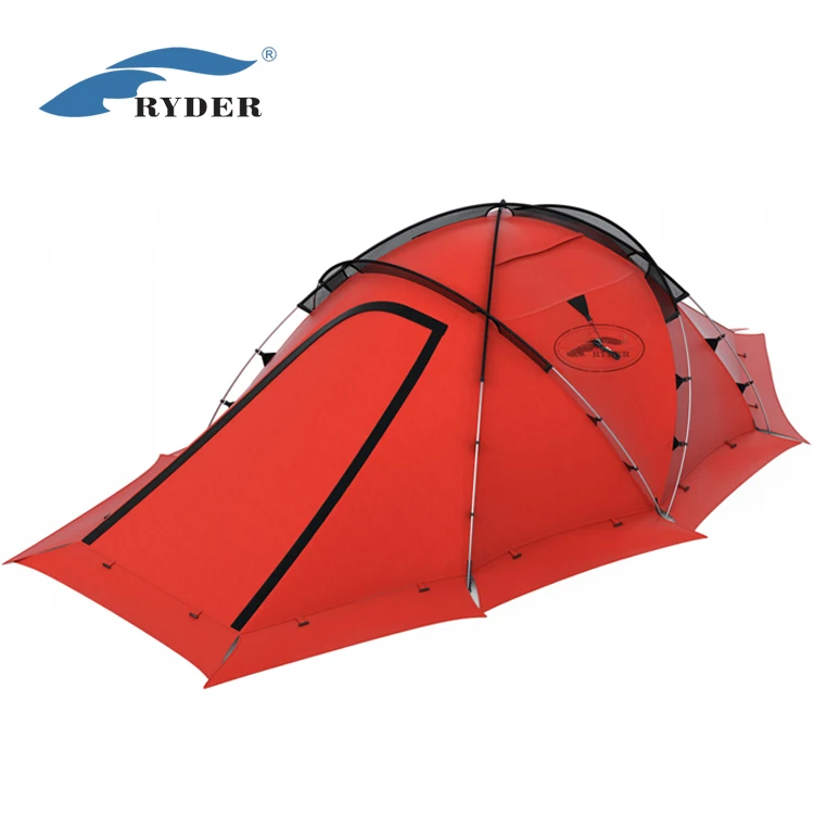 Custom Double Decker 4 Season 2 Person Waterproof Dome Camping Tent ...
