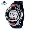 Chinese Custom Men Digital XINJIA BRAND Watches Waterproof TPU Band Alloy Ring