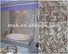 MS015IR-natural iridescent freshwater MOP shell mosaic tile sheet,bathroom natural shell tiles,cheap river shell mosaic