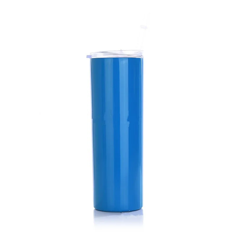 Multicolor New Double Wall Stainless Steel Vacuum OEM 20oz Skinny Tumbler