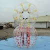 1.0mm PVC high quality bumper bubble football with one color dots for wholesale
