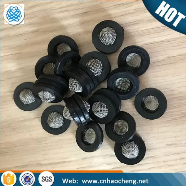 Shower Head Hose Filter Washer Stainless Steel Rubber Washer Filter