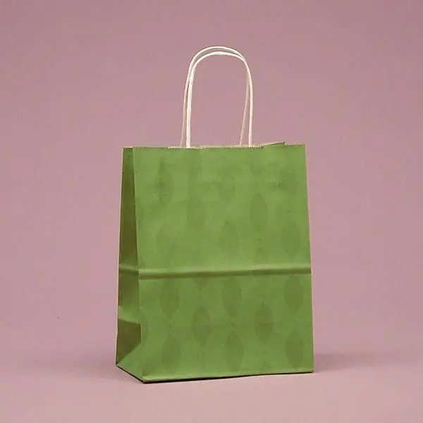 Various color pattern kraft paper bags with handle