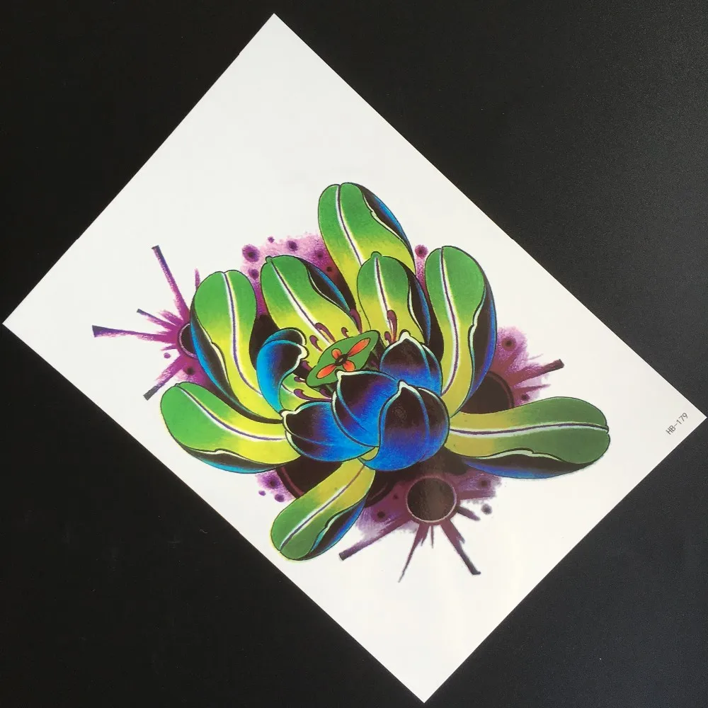 Wasserbasis Temporäre Tattoo Aufkleber Wassertransfer Temporäre Tattoo