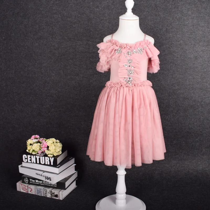 Grey Baby Dress Girls Party Dress With Beads Buy Baby Dress Girls