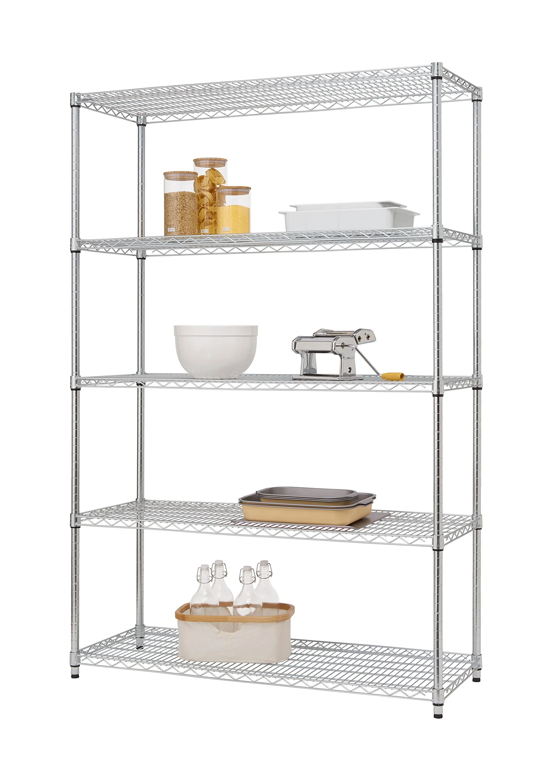Buy TRINITY EcoStorage 5Tier NSF Wire Shelving Rack with Wheels, 36 by