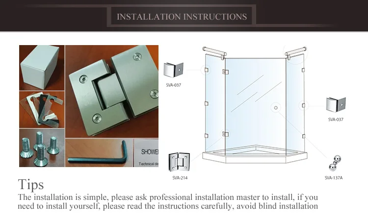 Frameless simple glass sliding door hanging roller for glass office door or entrance door