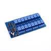 2019 hot sales 12V 16 Channel Relay Module with Light Coupling LM2576 Power Supply